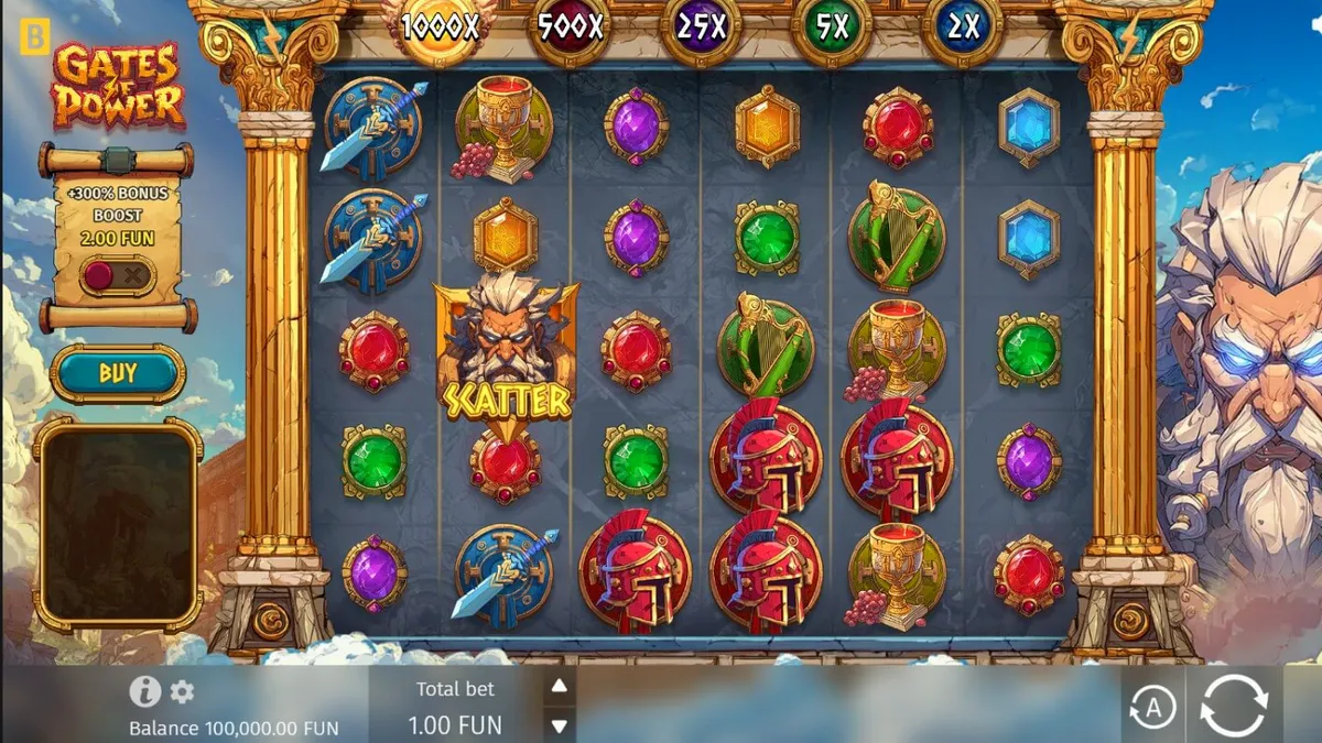Simbol Zeus di Gates of Power