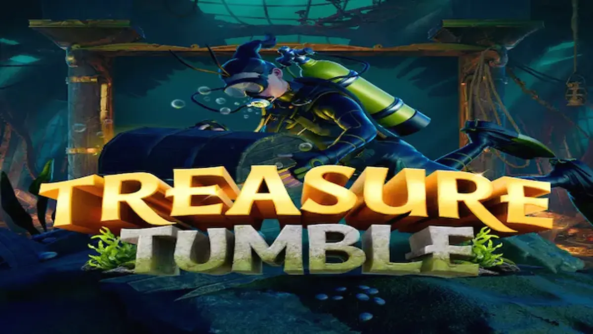 Pemandangan bawah laut dalam game slot Treasure Tumble